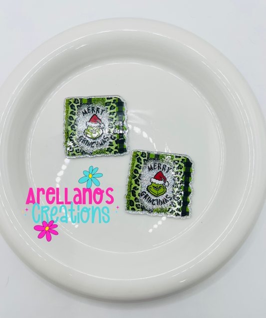 #24 merry grenchmas - acrylic flatback