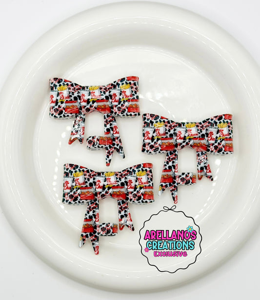 #189 Moo & Munch SHINY large bow straw topper (1ct) EXCLUSIVE