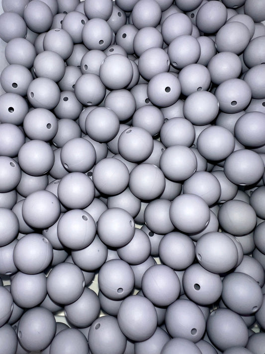 Gray Lilac 15mm Solid Silicone