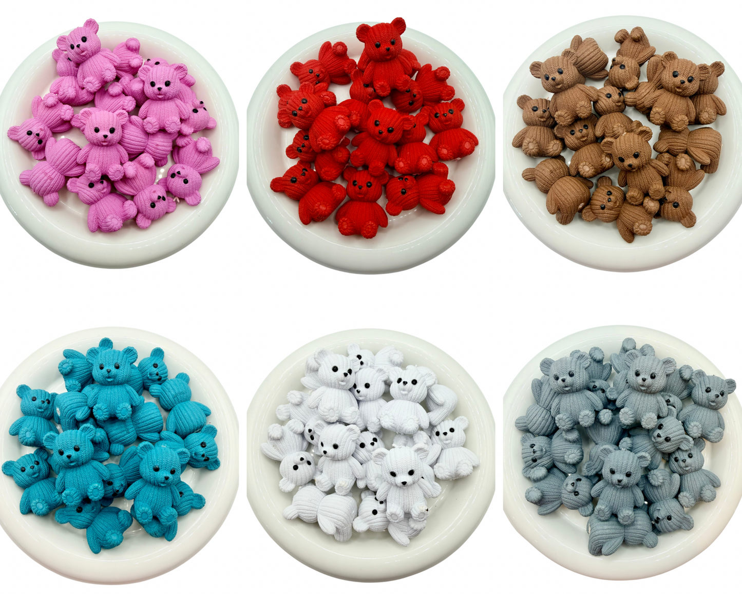 Large Acrylic Bear Beads (1PC)