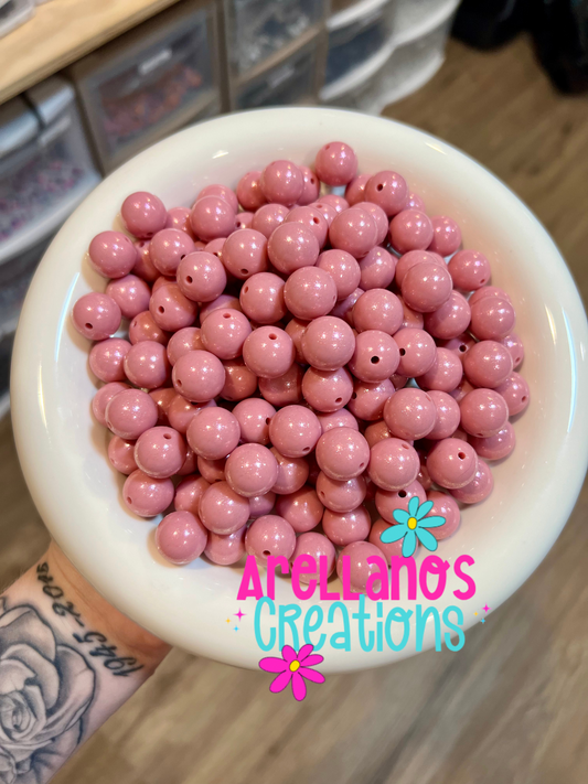 15mm mauve opal silicone beads