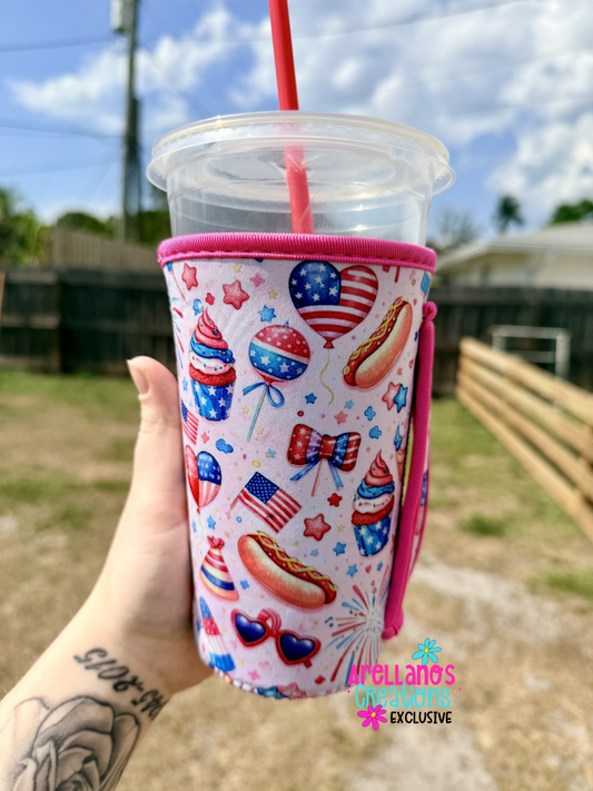 4th of July Fun Cup Koozie (1ct) EXCLUSIVE