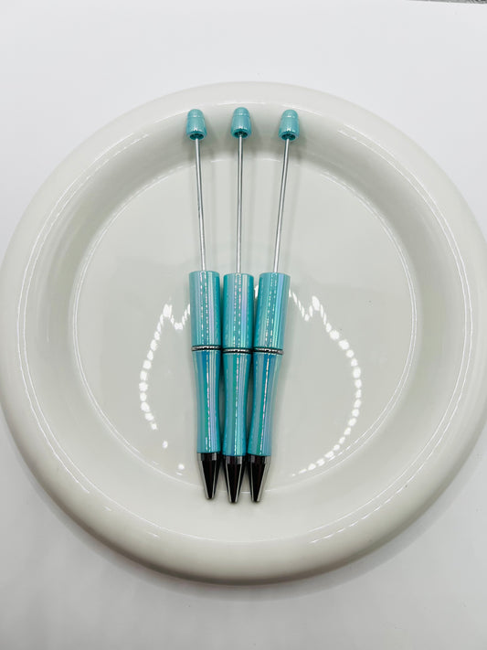Tiffany blue opal beadable pen