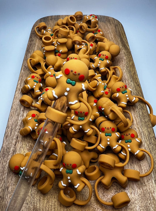 3D Gingerbread Straw Topper (Silicone)