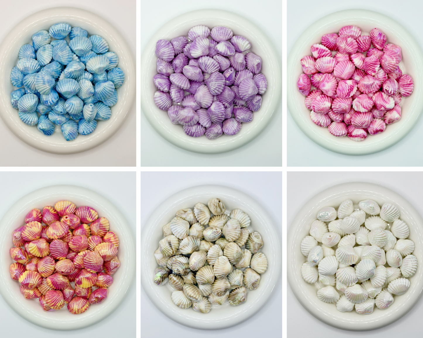 25mm Seashell Acrylic Beads (1PC)