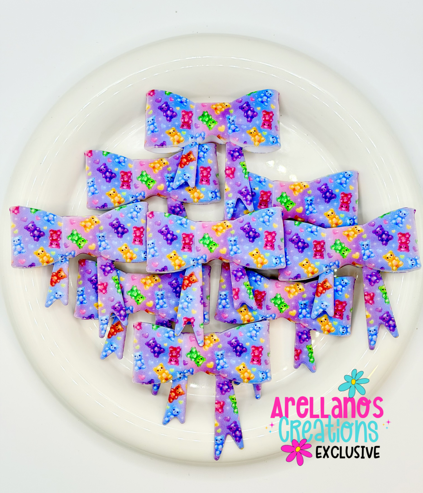 #259 Gummy Bears Large Bow Focal EXCLUSIVE