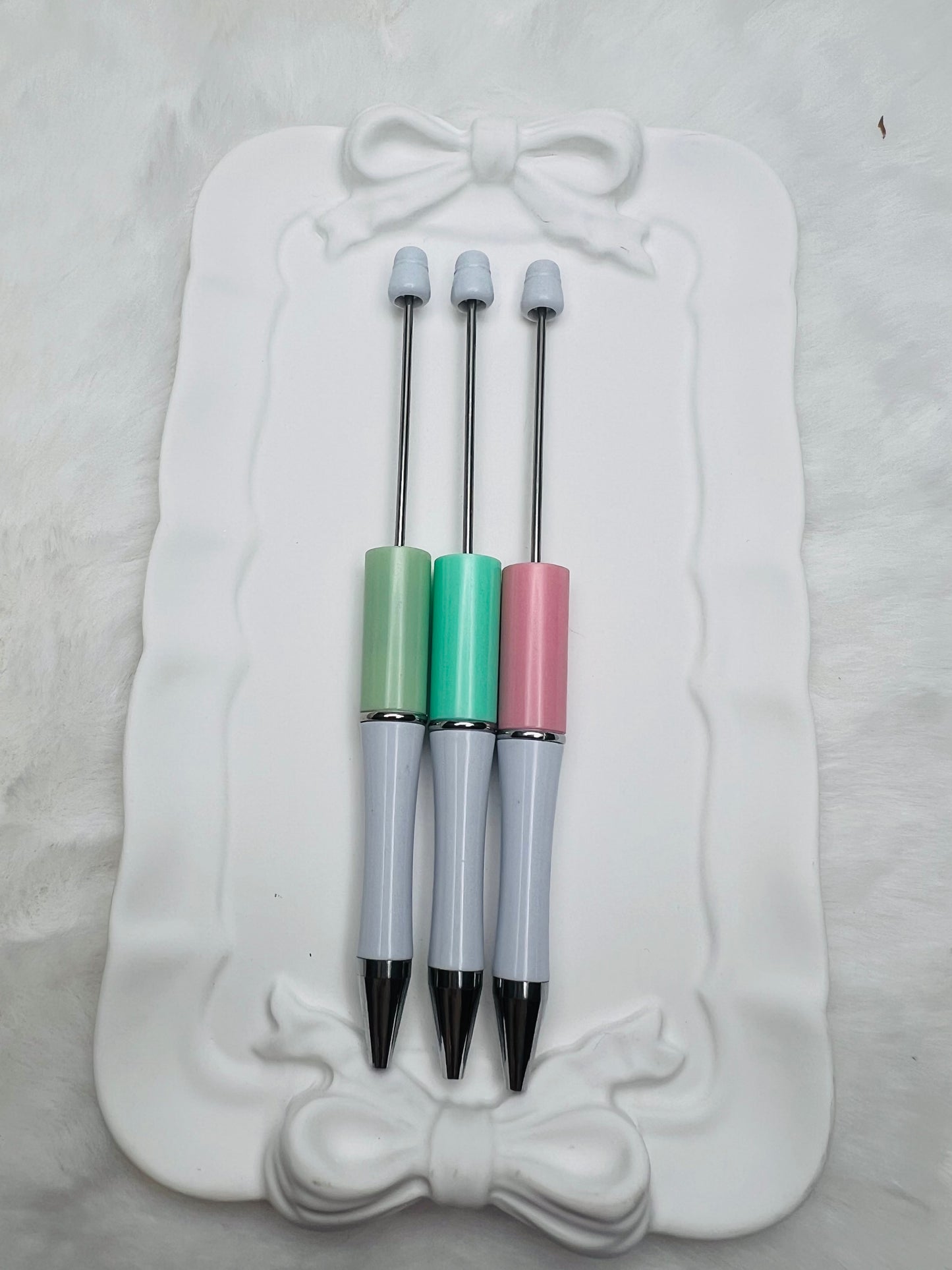 Double color beadable pens