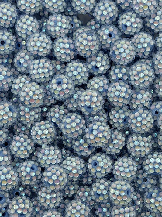 16mm UV Fancy Baby Blue Rhinestone Bead (1ct)