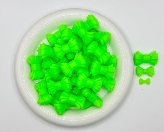 3D MEGA Lime Green Ribbed Bow Focal EXCLUSIVE