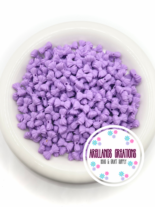3D MINI lavender ribbed EXCLUSIVE bow focal