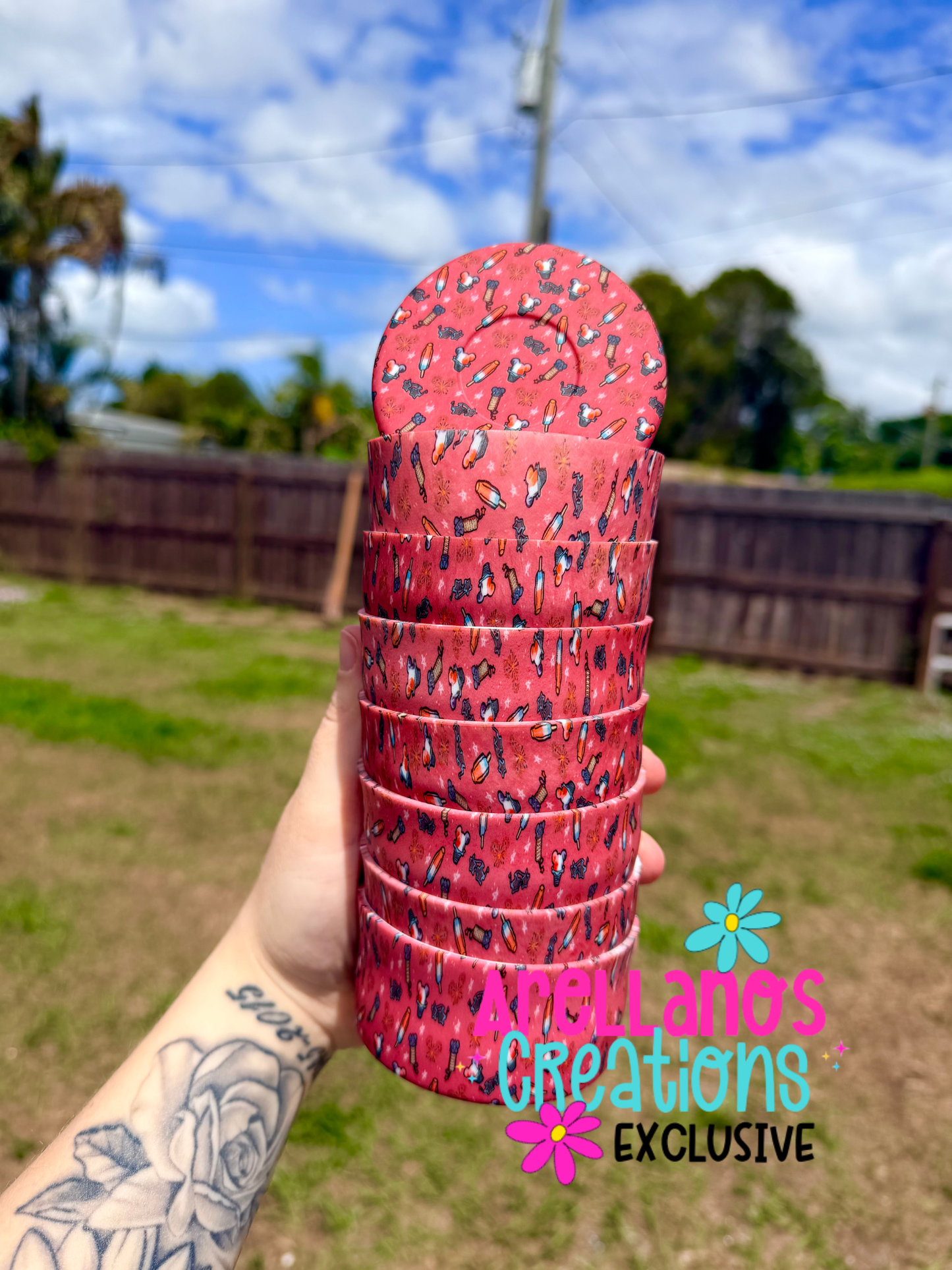 Inspired 4th of July Treats Silicone Tumbler Boot (1ct) EXCLUSIVE