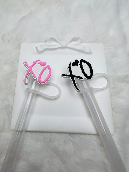 XO straw toppers (silicone)