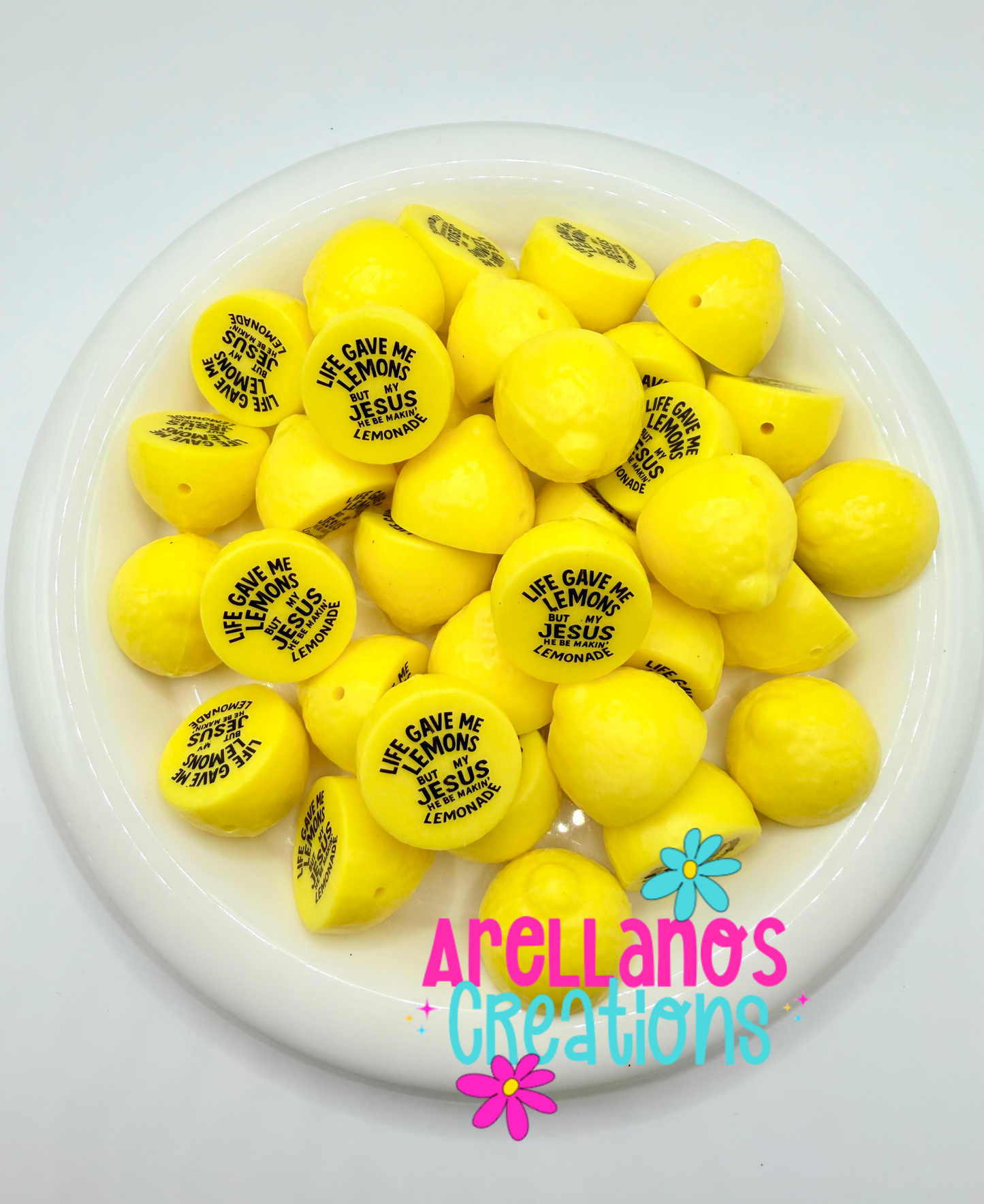 3D "life gave me lemons but my Jesus he be makin' lemonade" lemon EXCLUSIVE focal