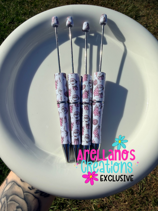 PP-112 pink Santa baby printed pens (1PC) EXCLUSIVE