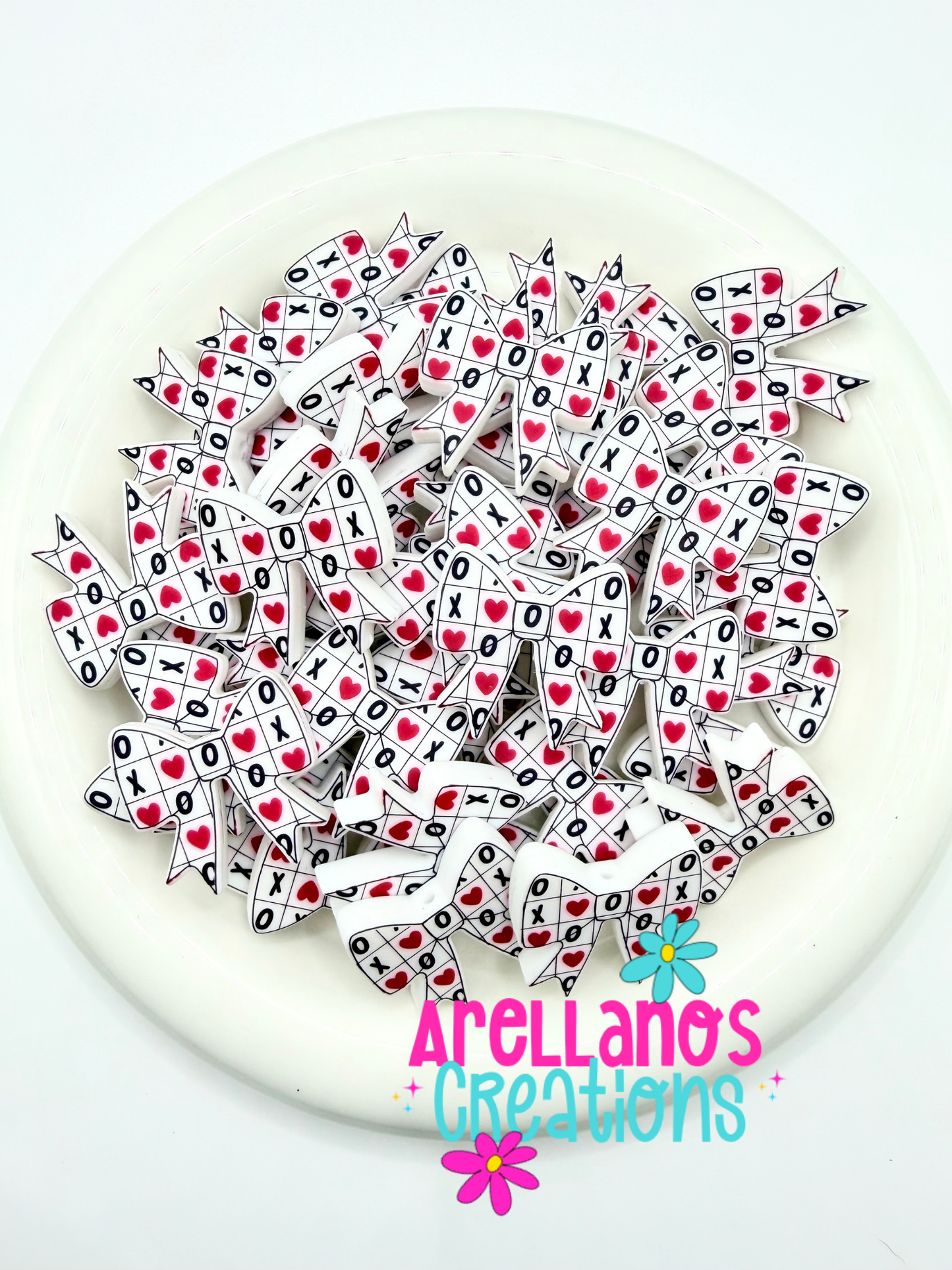 XOXO Crossword - Flat Printed Bow Focal