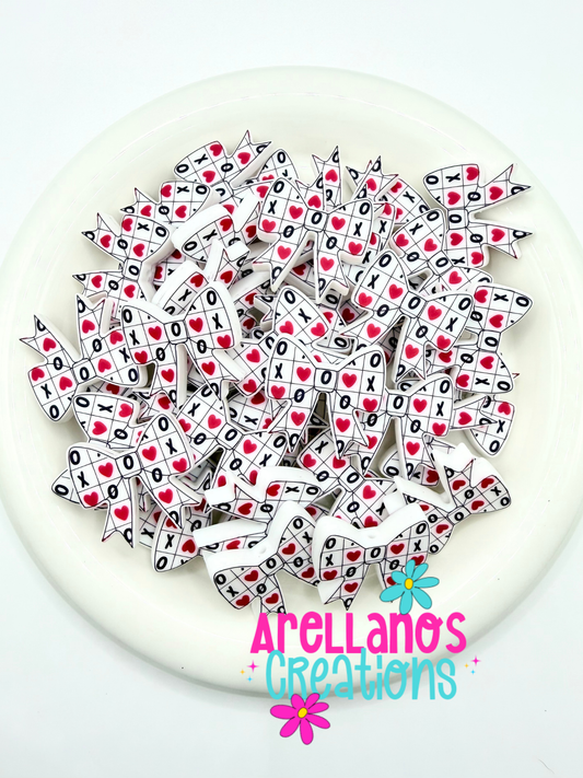 XOXO Crossword - Flat Printed Bow Focal