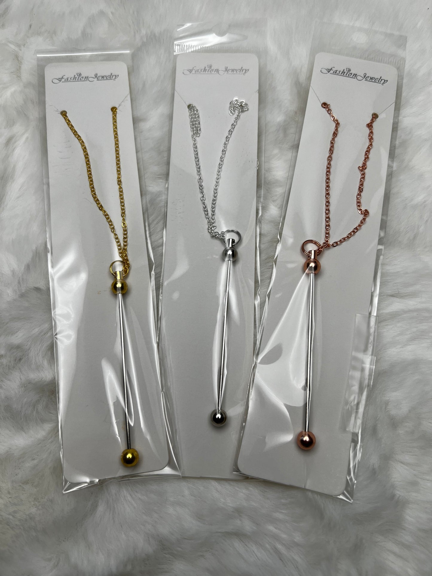 Beadable necklaces (3 colors) sold individually