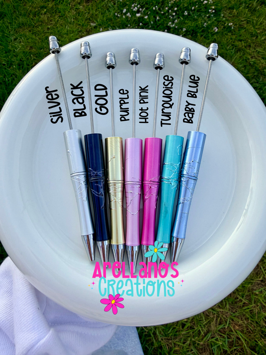 Metalic drip beadable pens (7 different colors) 1PC