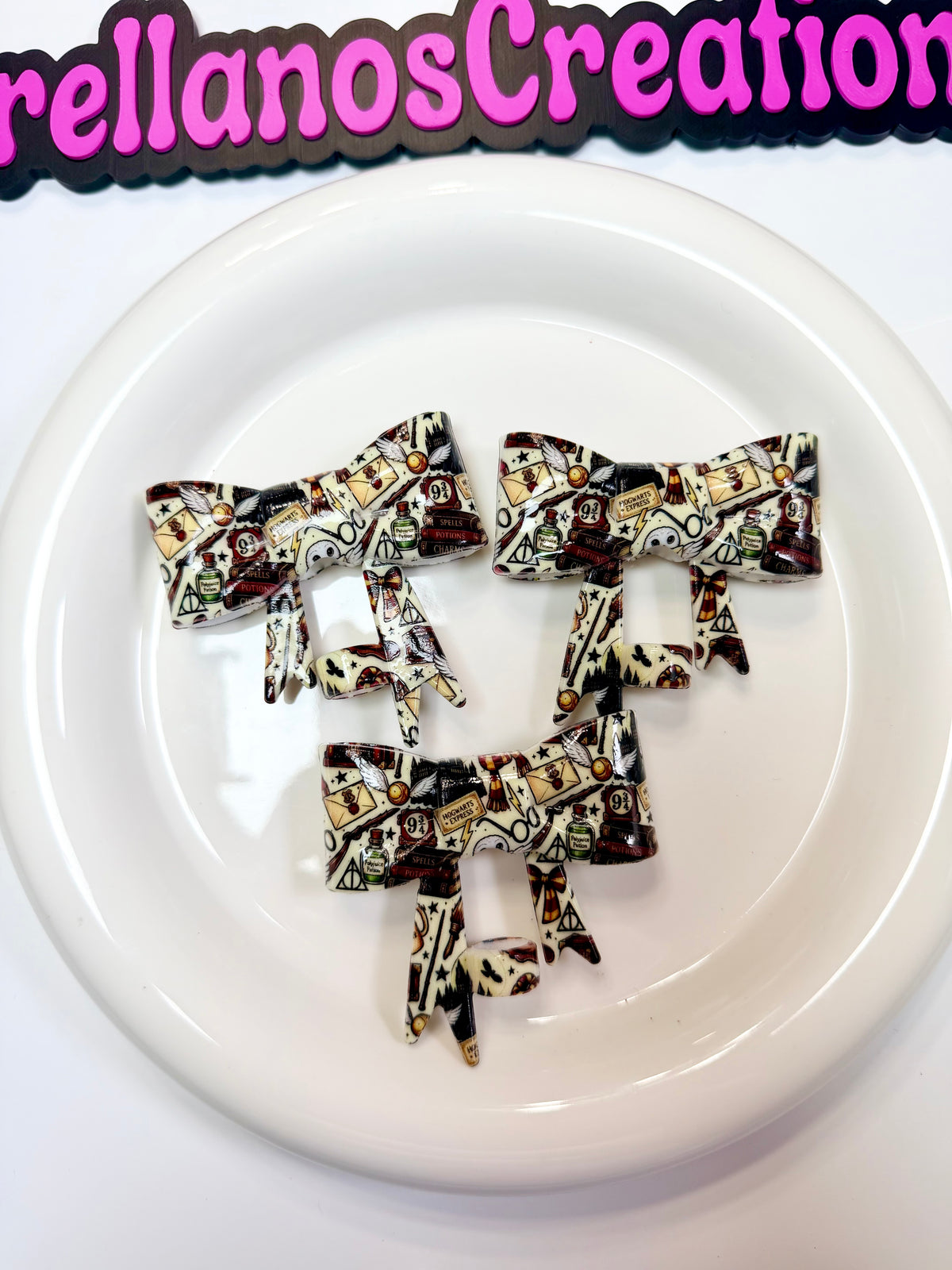#169 HP Enchanted Express Large Bow Straw Topper (1ct)