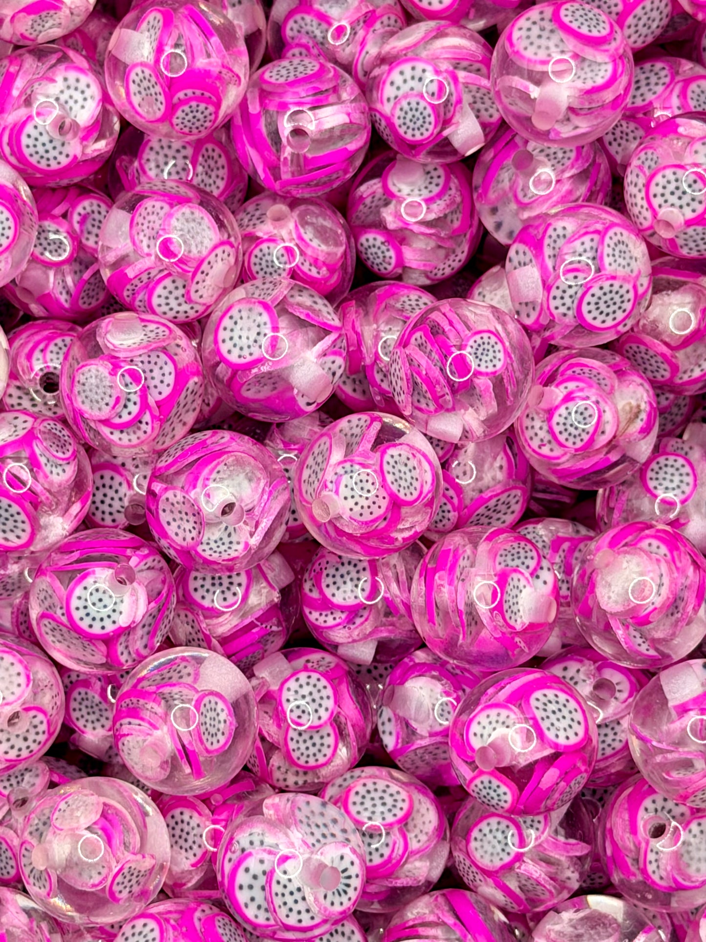 16mm Fruit Acrylic Beads (Pack of 10 Per Design)
