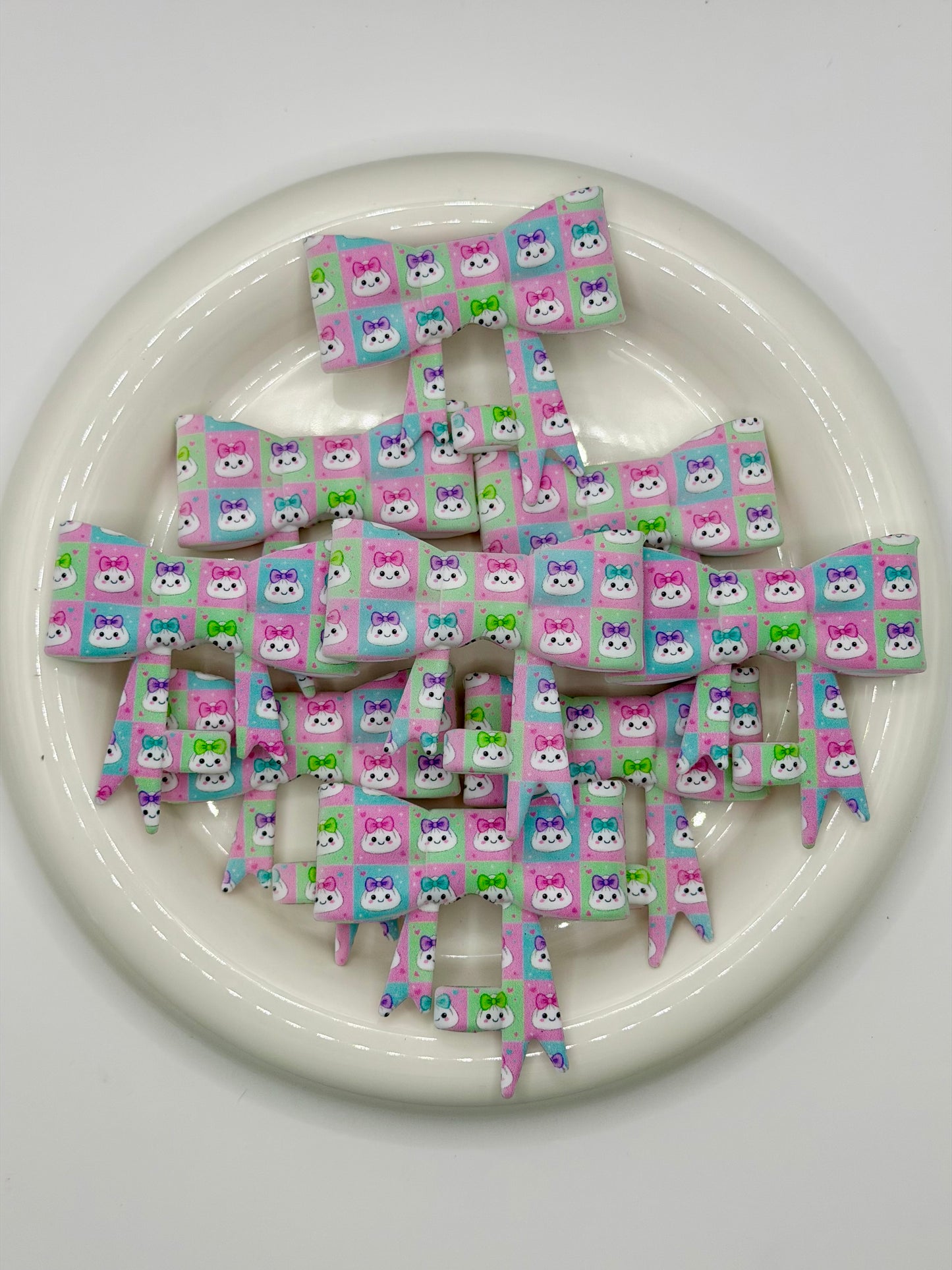 #378 Dumpling Darling Large Bow Straw Topper (1ct)