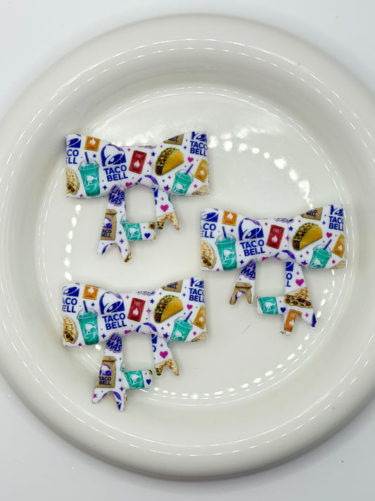 #312 Baja Cravings large bow straw topper (1ct)
