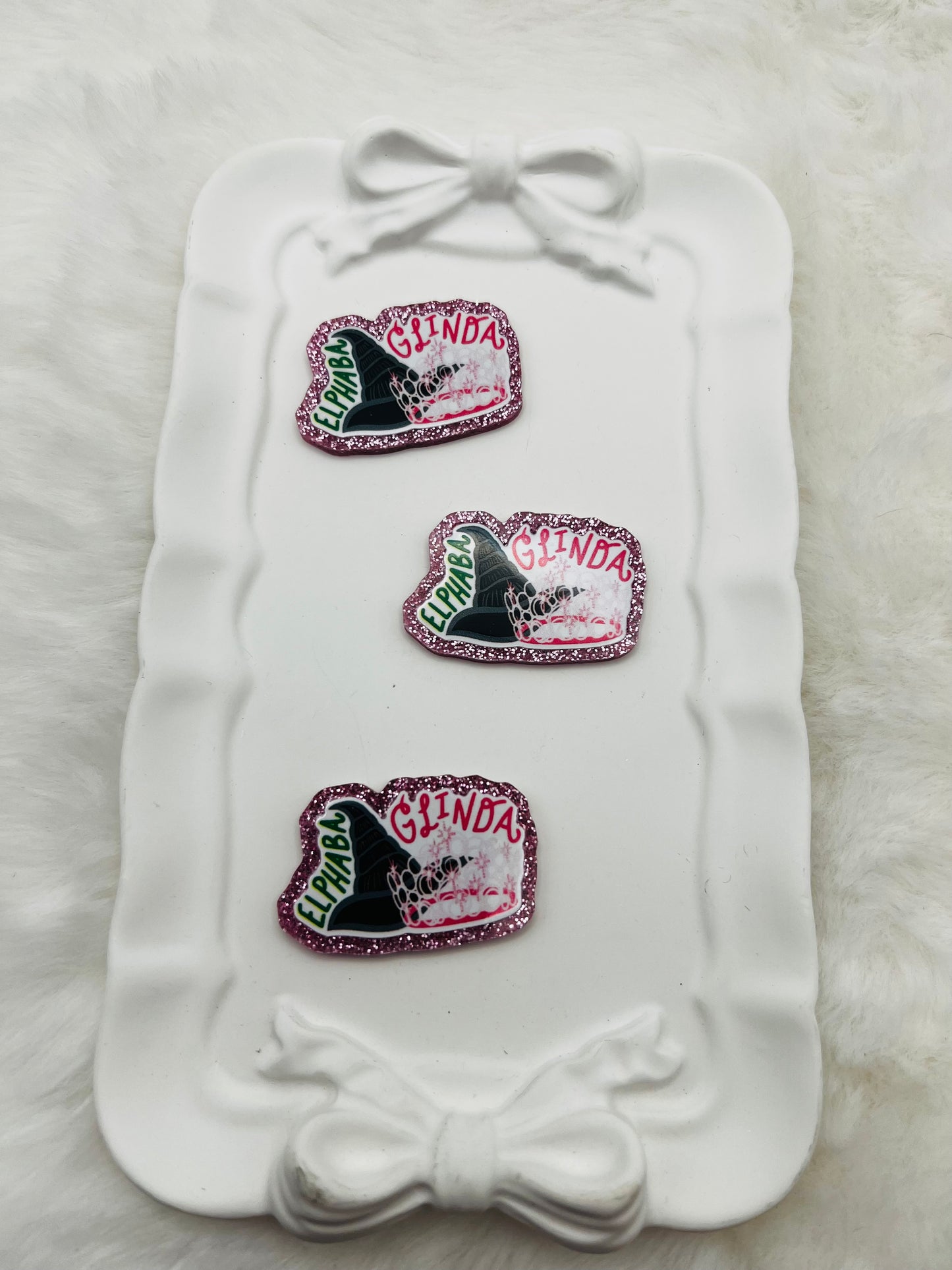 Elpha & glinda acrylic flatback