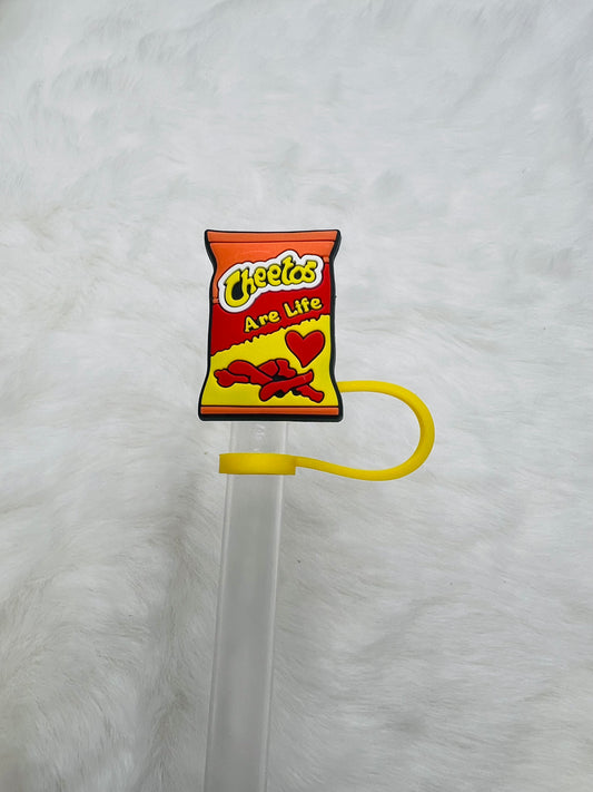 Hot Cheetos straw topper (silicone)