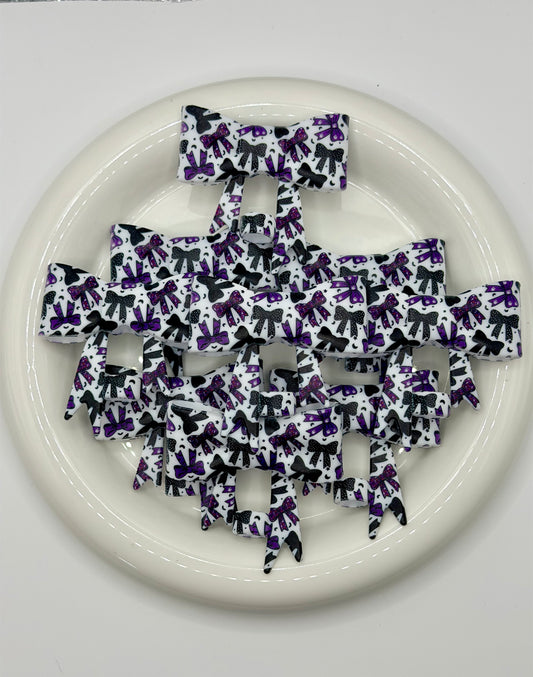 #361 Bows After Dark Large Bow Straw Topper (1ct)