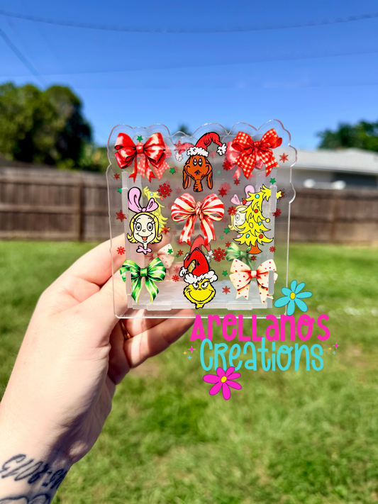 Mr. Mean guy & friends - acrylic pen holder (BCS custom)