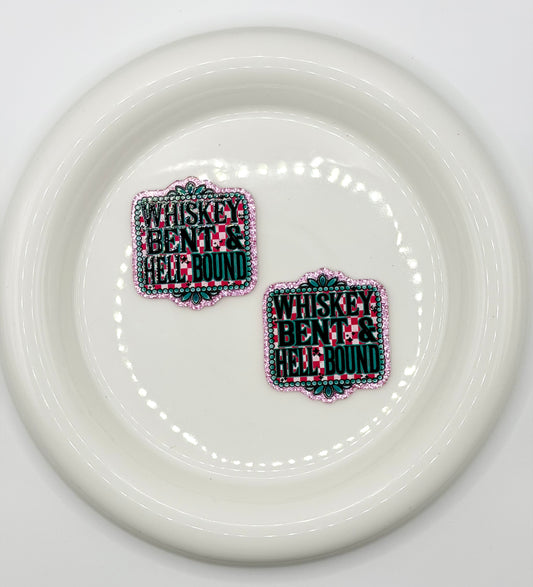 AF-77 Whiskey Bent & Hell Bound Acrylic Flatback