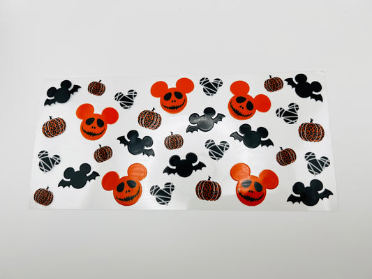 Spooky pumpkin mouse 16oz UV DTF wrap