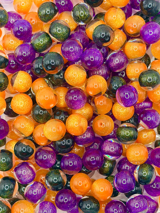 16mm spooky acrylic bead mix (pack of 10)