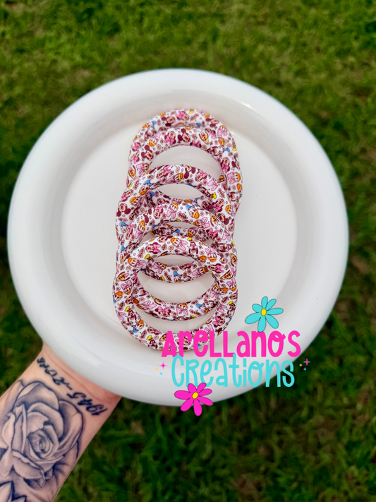 65mm Floral mouse & friends silicone rings