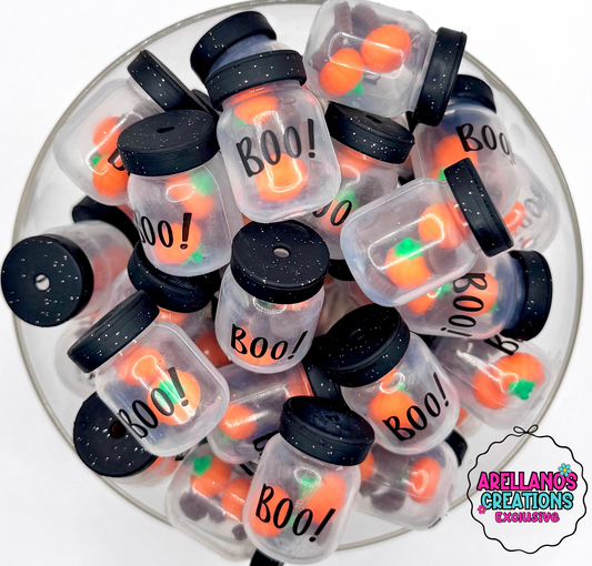 3D BOO Jar Focal EXCLUSIVE (Pumpkin Candy & PB Cup Shaker) 1ct