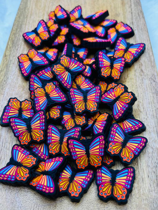 Multi color butterfly focal