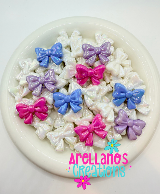 30mm Acrylic Bow Beads (1PC)