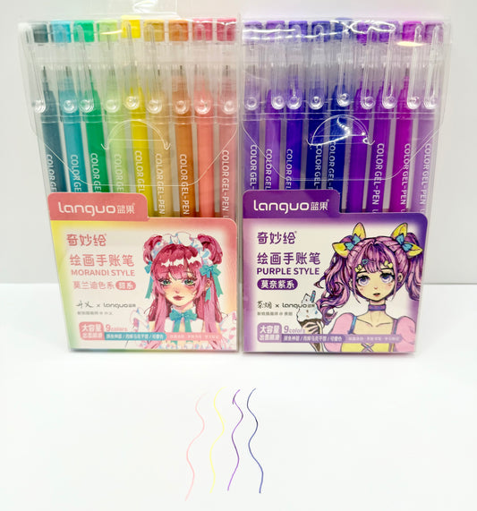 Neon Gel Pen Boxes (9pcs per box)