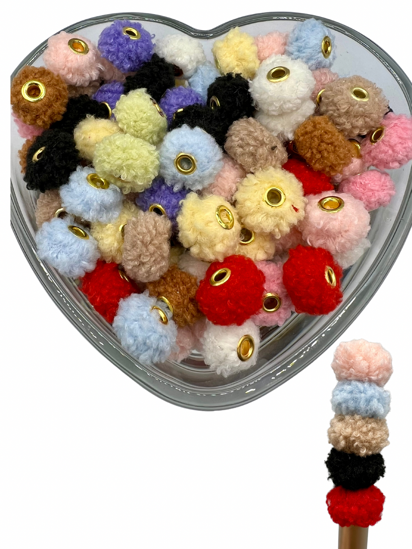 Pom Pom Spacer Mix #2 - 20pcs