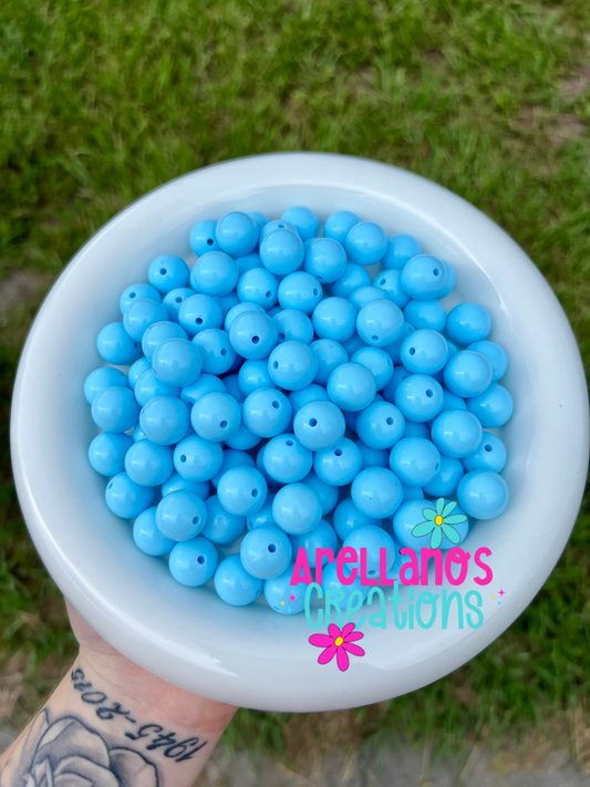 15mm baby blue liquid silicone beads