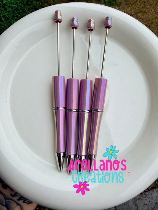 Mauve opal beadable pen (1PC)