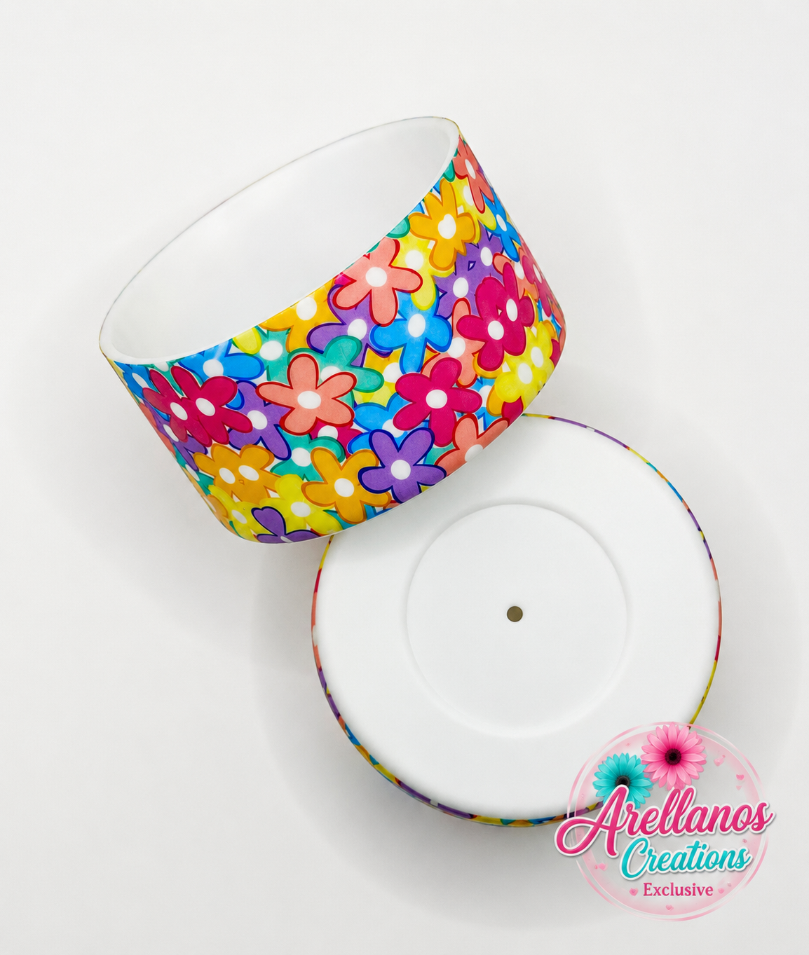 Rainbow Daisy Bliss silicone tumbler boot (1ct) EXCLUSIVE