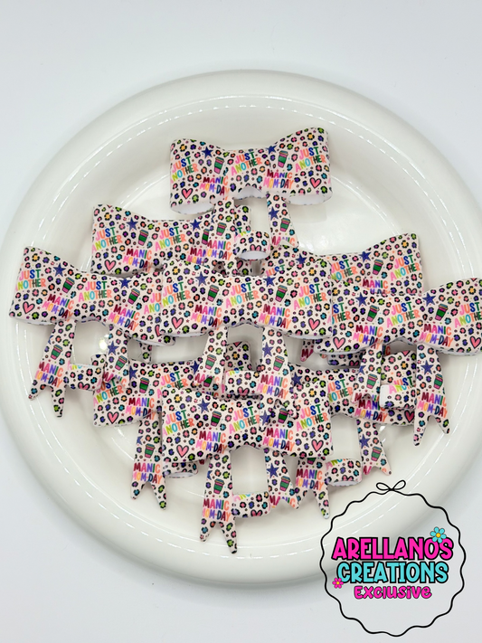 #341 Just Another Manic-Mom Day Large Bow Straw Topper EXCLUSIVE (1ct)
