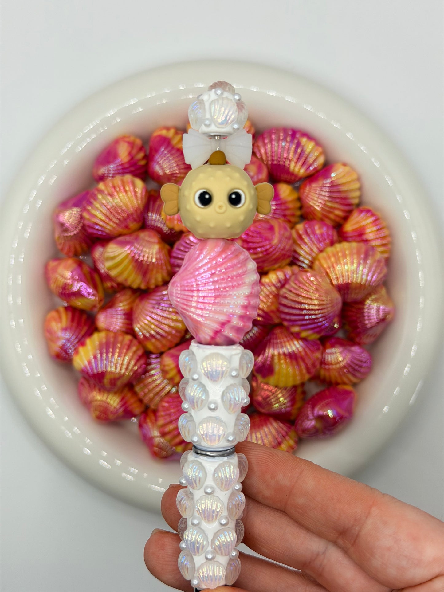25mm Seashell Acrylic Beads (1PC)