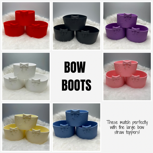 Bow tumbler boots (7 colors)