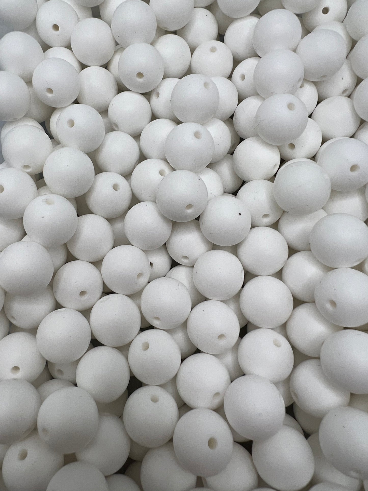 White 15mm Solid Silicone