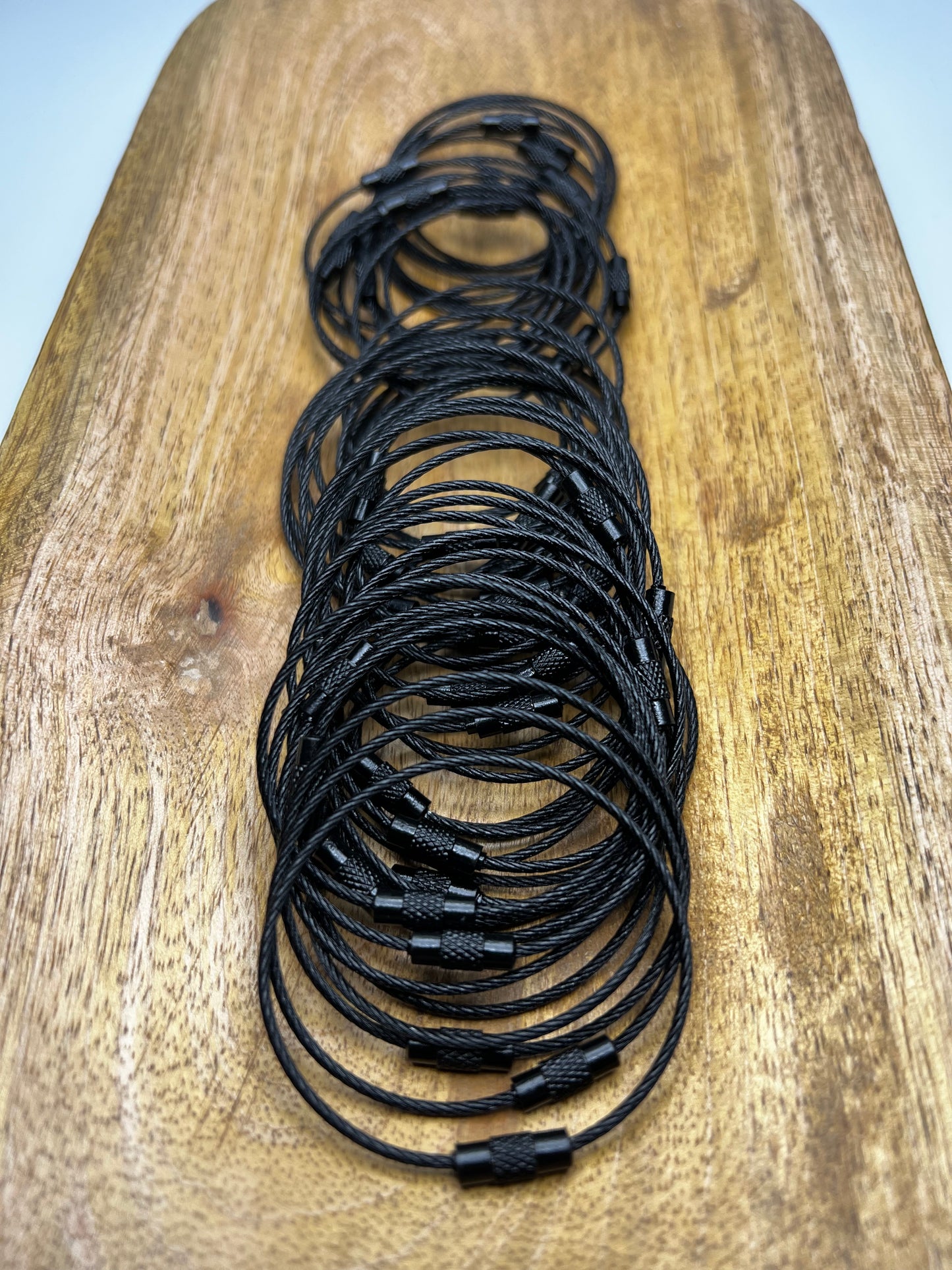 6" Black beadable wire for Cupcharms/Purses