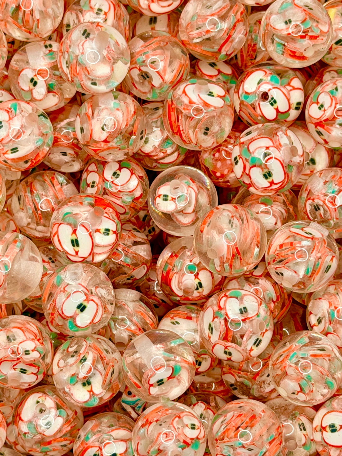 16mm Fruit Acrylic Beads (Pack of 10 Per Design)