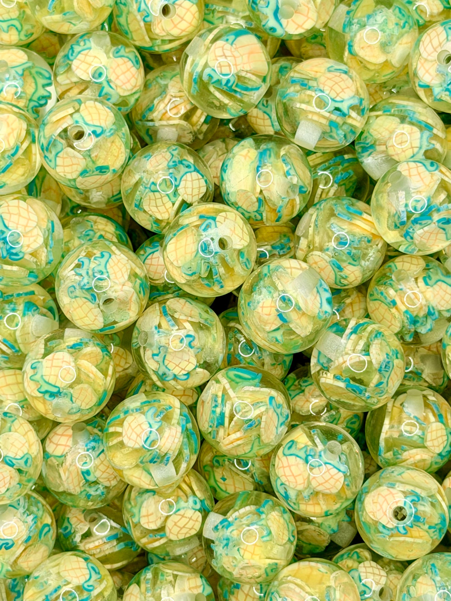 16mm Fruit Acrylic Beads (Pack of 10 Per Design)