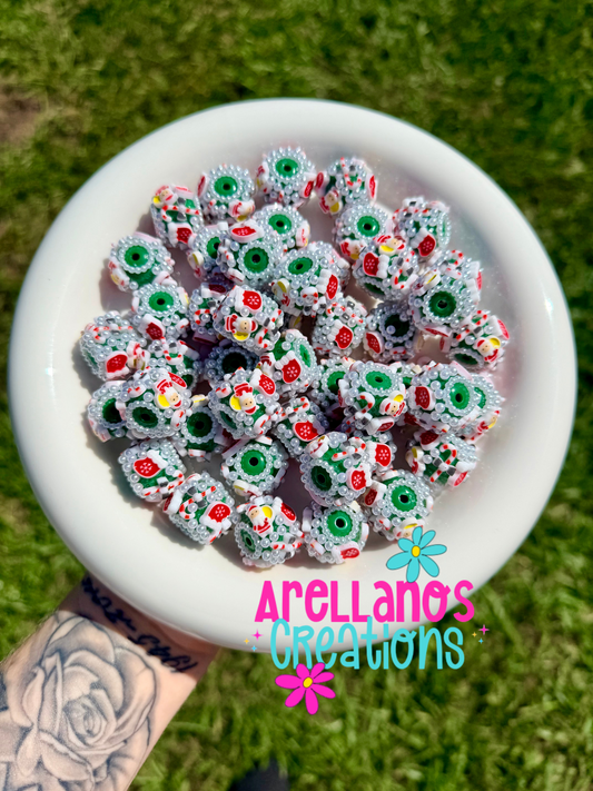Santa Claus - 16mm fancy acrylic beads